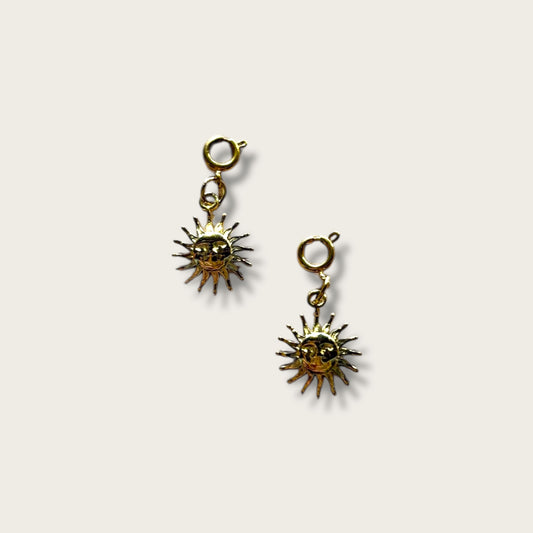 Sun Charm 1pc - 18k Gold Plated