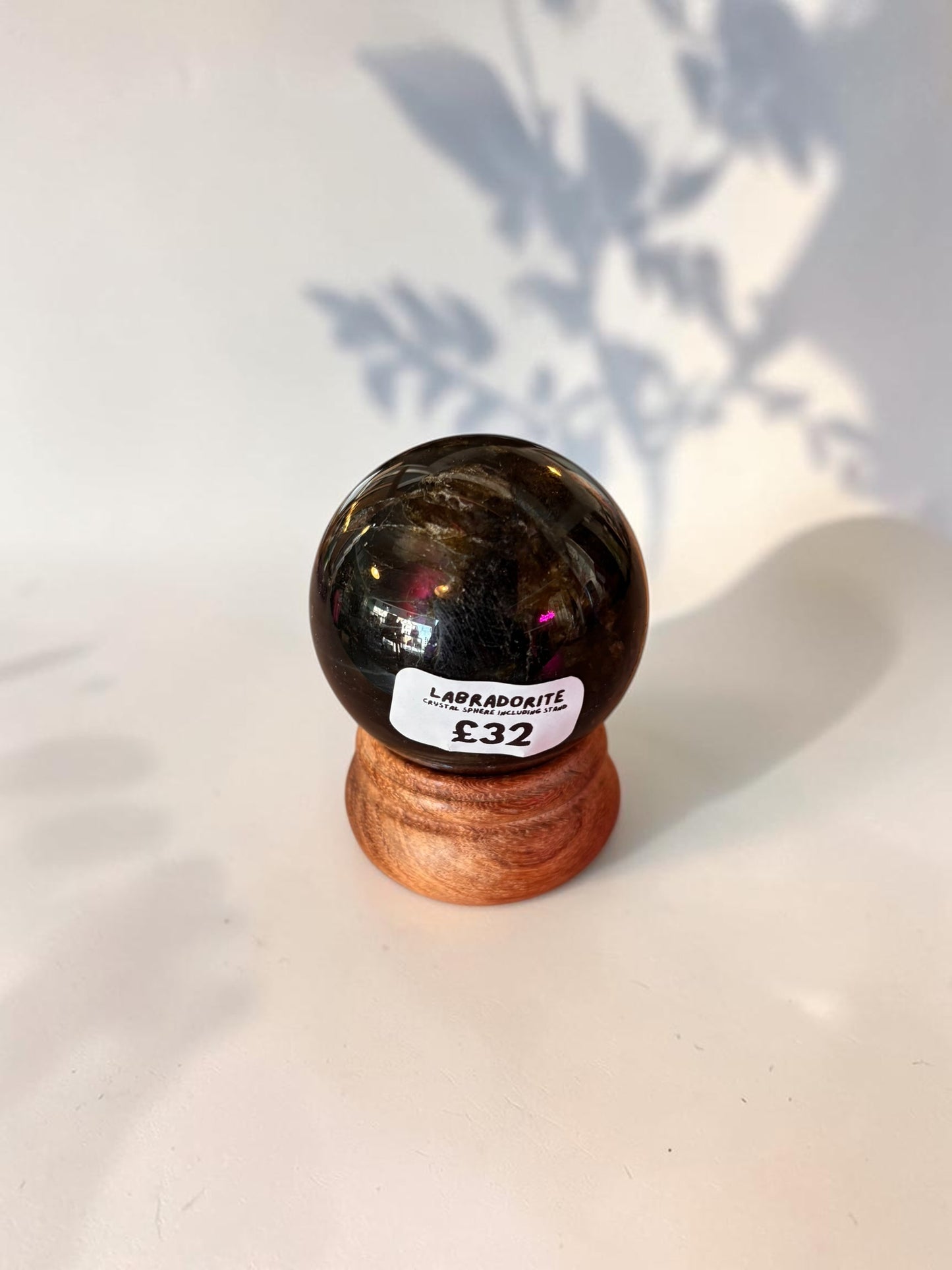Labradorite Crystal Sphere with stand