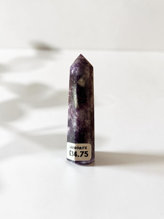 Lepidolite Crystal Tower