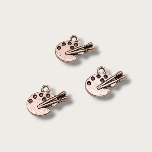 Paint Charm 1pc - Silver Tone