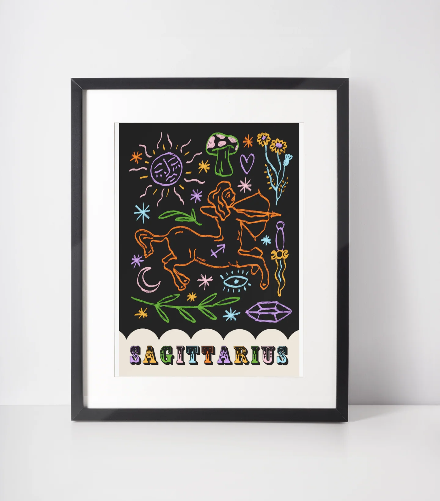 Zodiac Print A4
