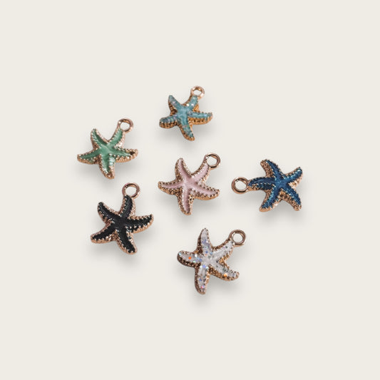 Starfish Charm 1pc - Gold Tone