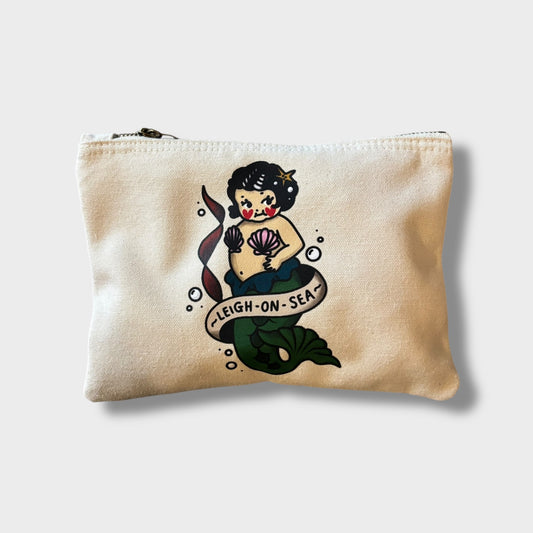 Mermaid Leigh-On-Sea Canvas Pouch