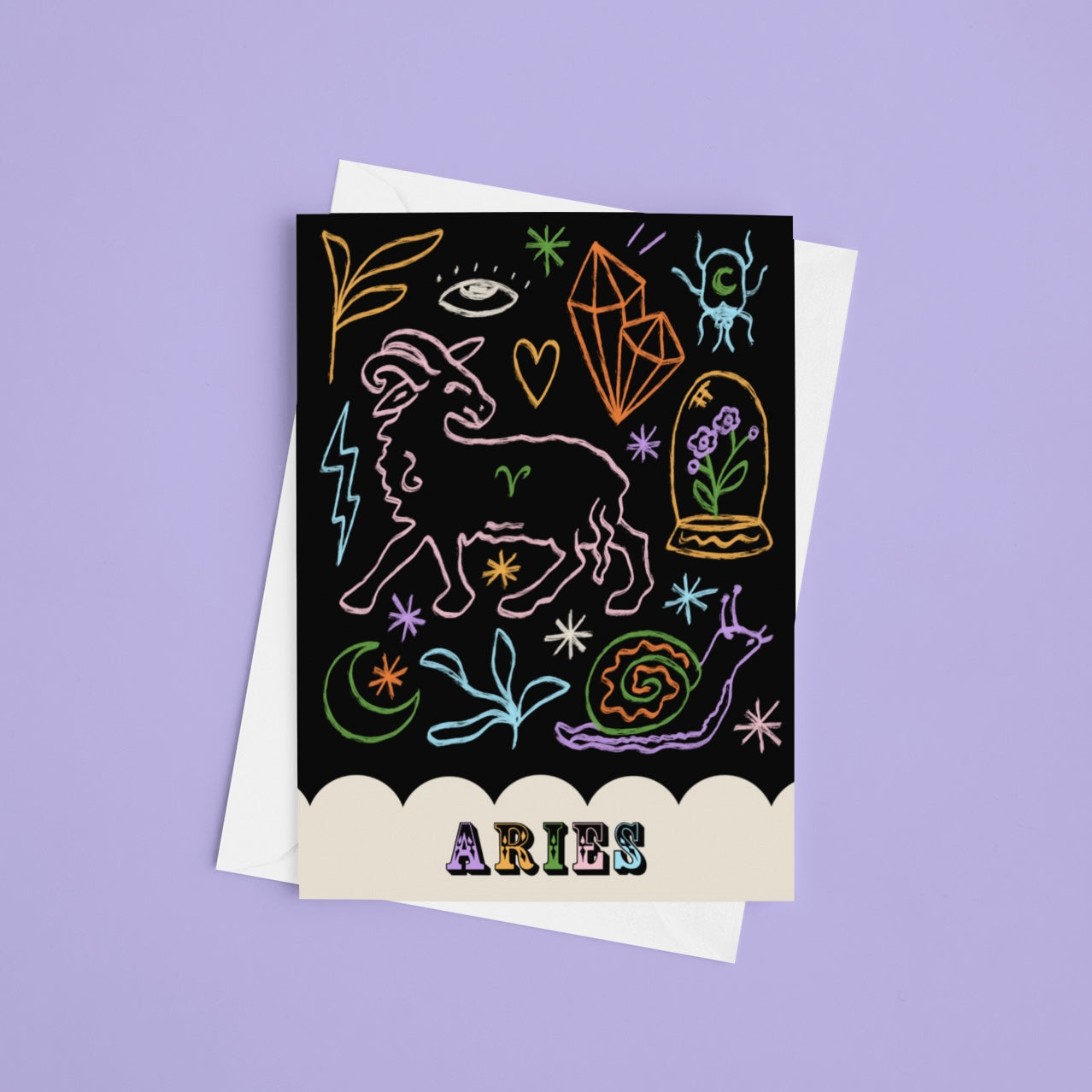 Aries Zodiac Greeting Card