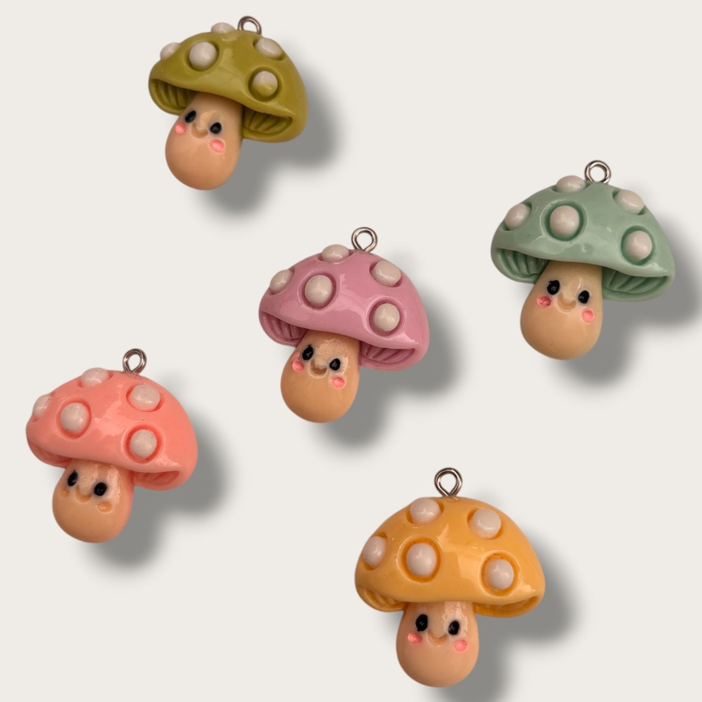 Chunky Toadstool Charm 1pc