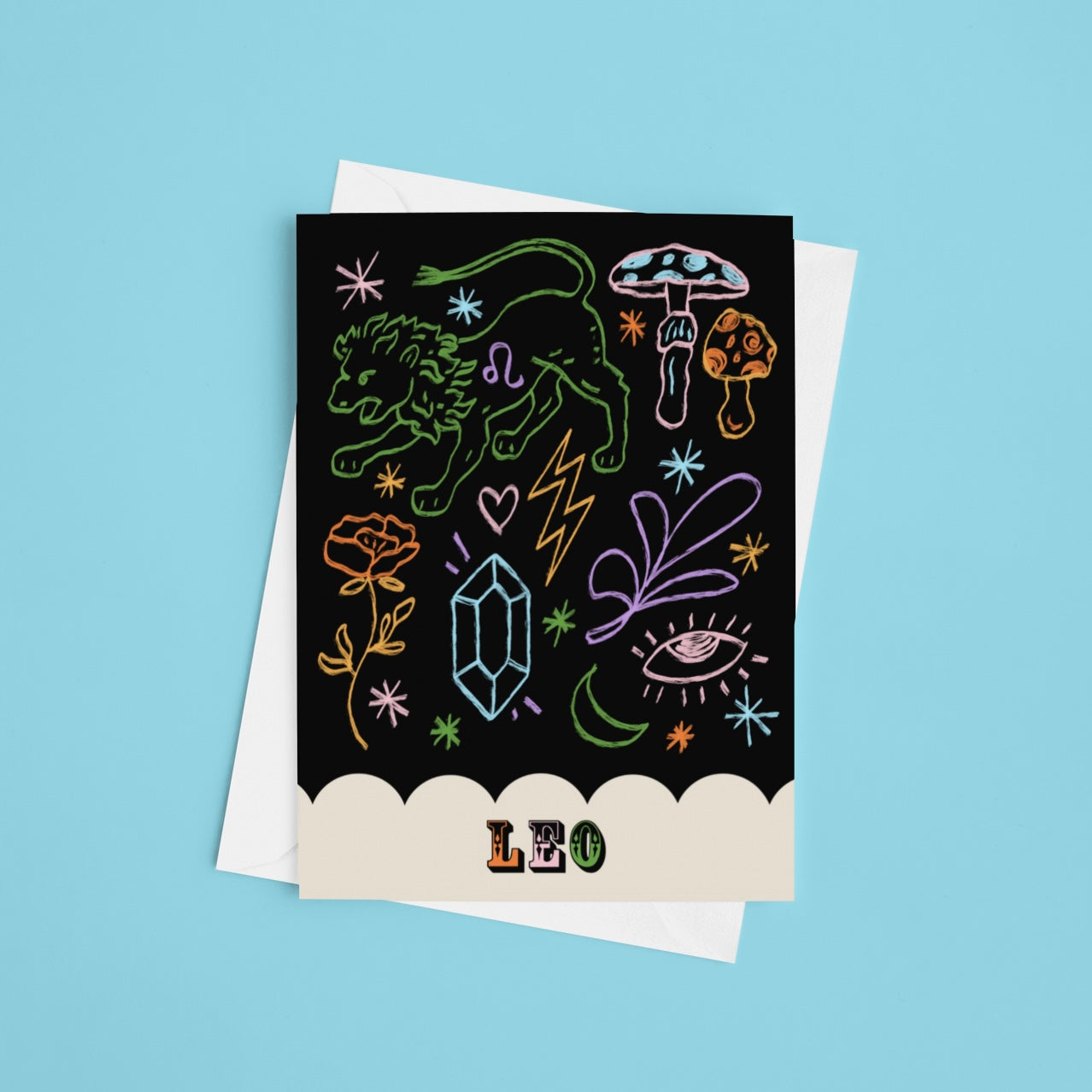 Leo Zodiac Greeting Card