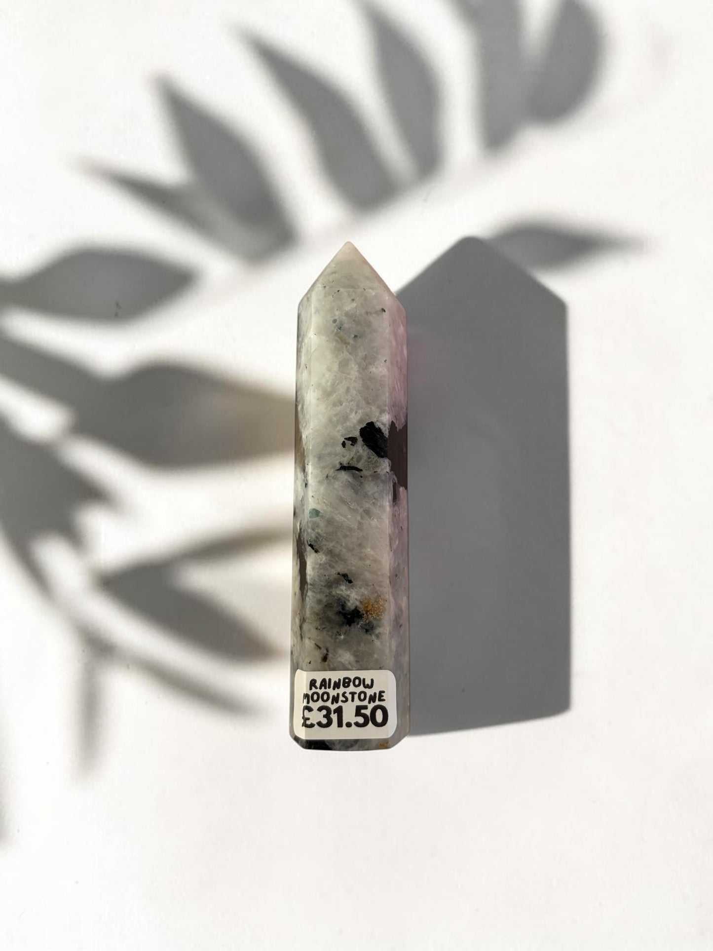 Rainbow Moonstone Crystal Tower