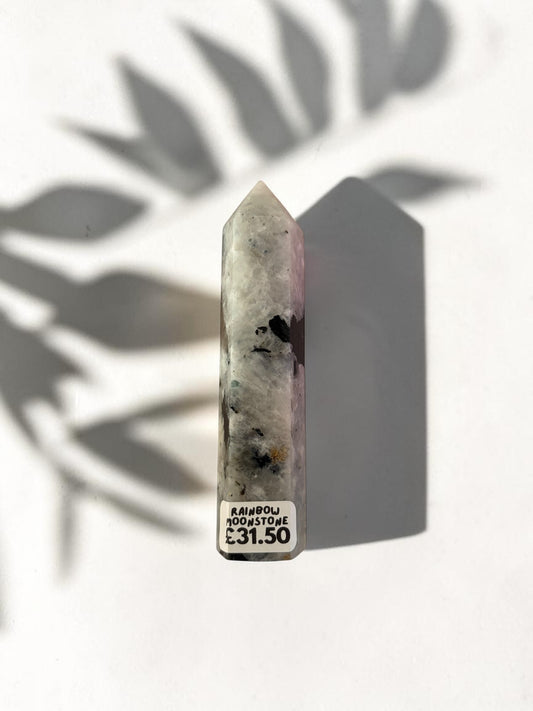 Rainbow Moonstone Crystal Tower