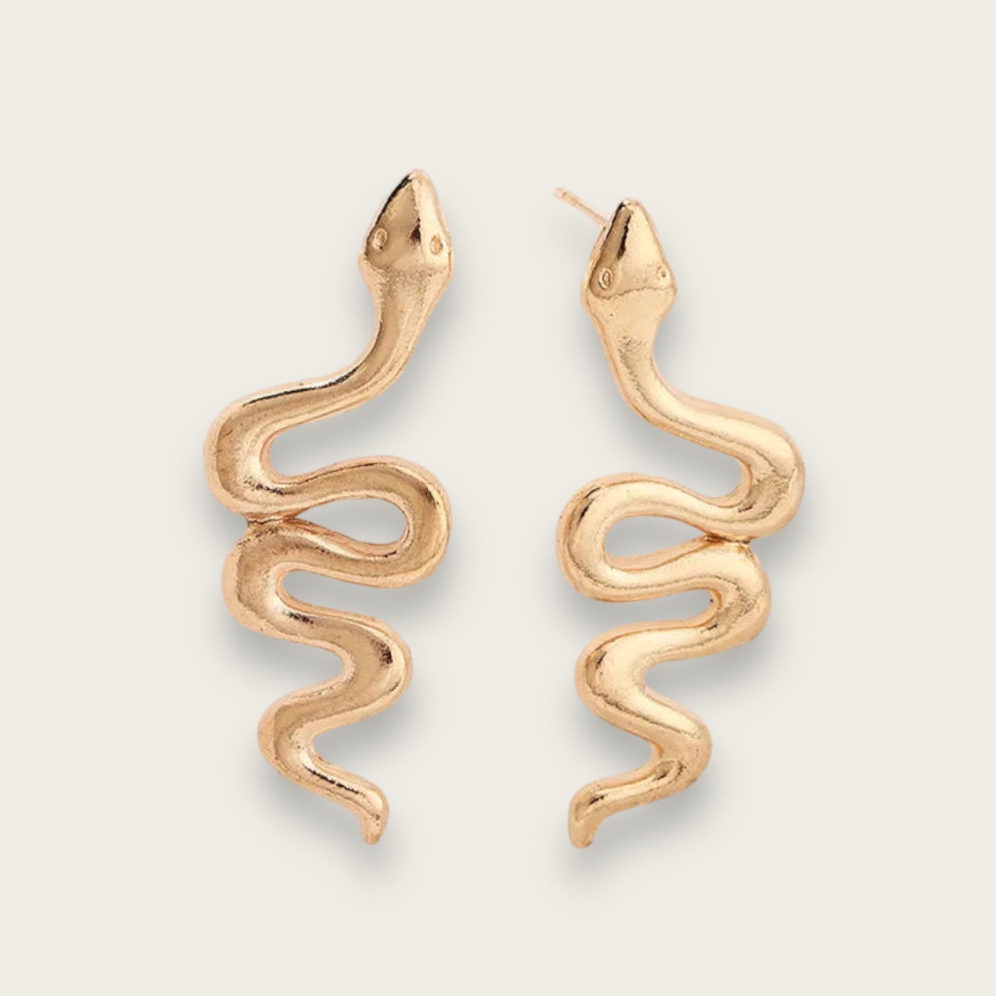 Mini Gold Serpent Earrings