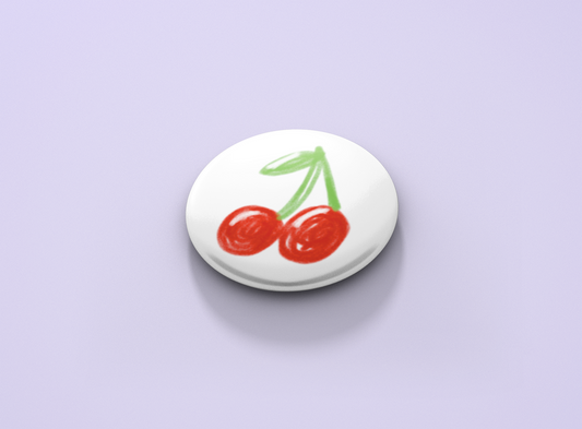 Cherries Button Badge