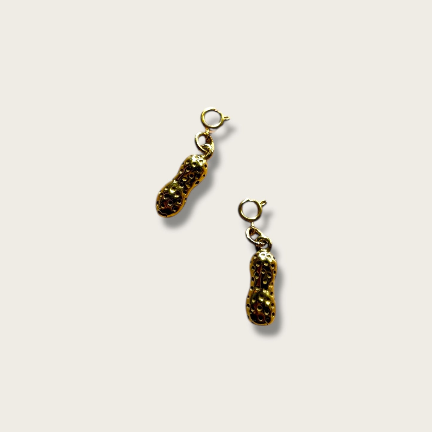 Monkey Nut Charm 1pc - 18k Gold Plated