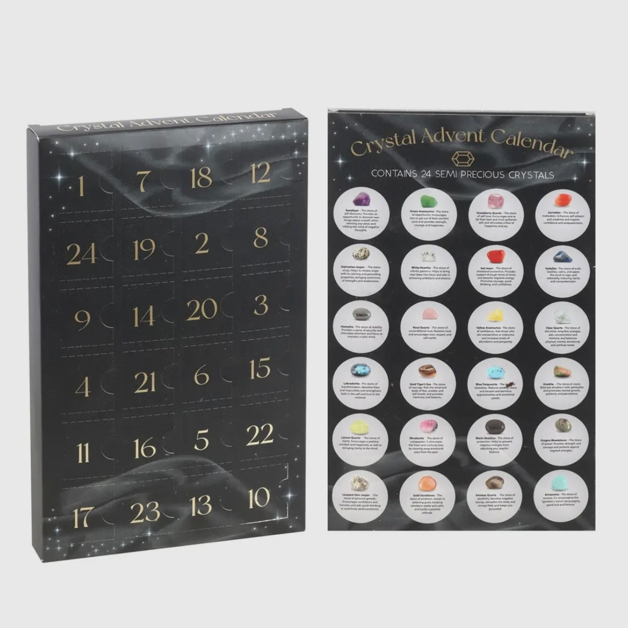 24-Day Gemstone Crystal Christmas Advent Calendar