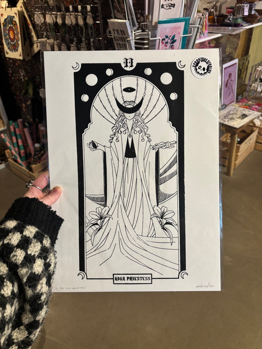 High Priestess Tarot A3- Print