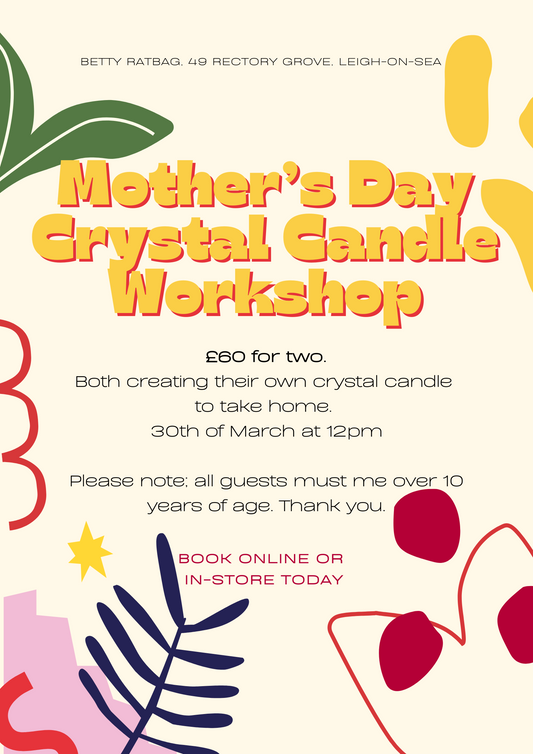 Mother’s Day Crystal Candle Workshop