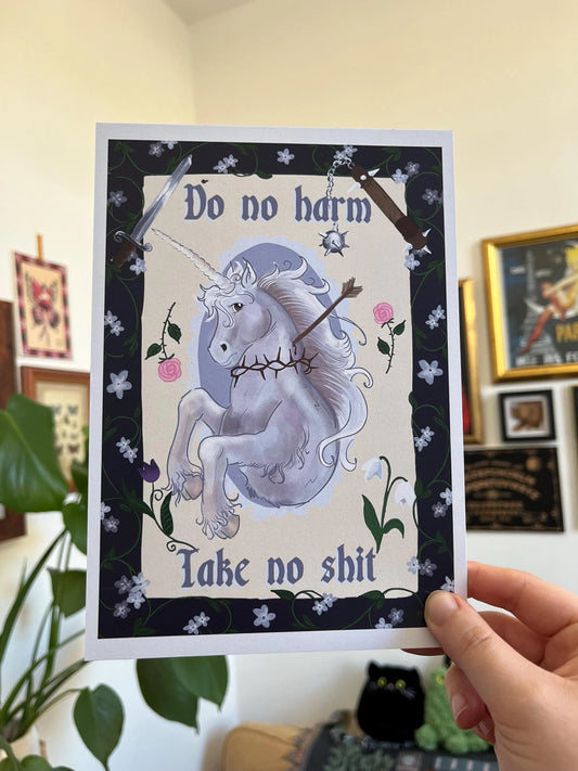 Do No Harm, Take No Shit A5 Print