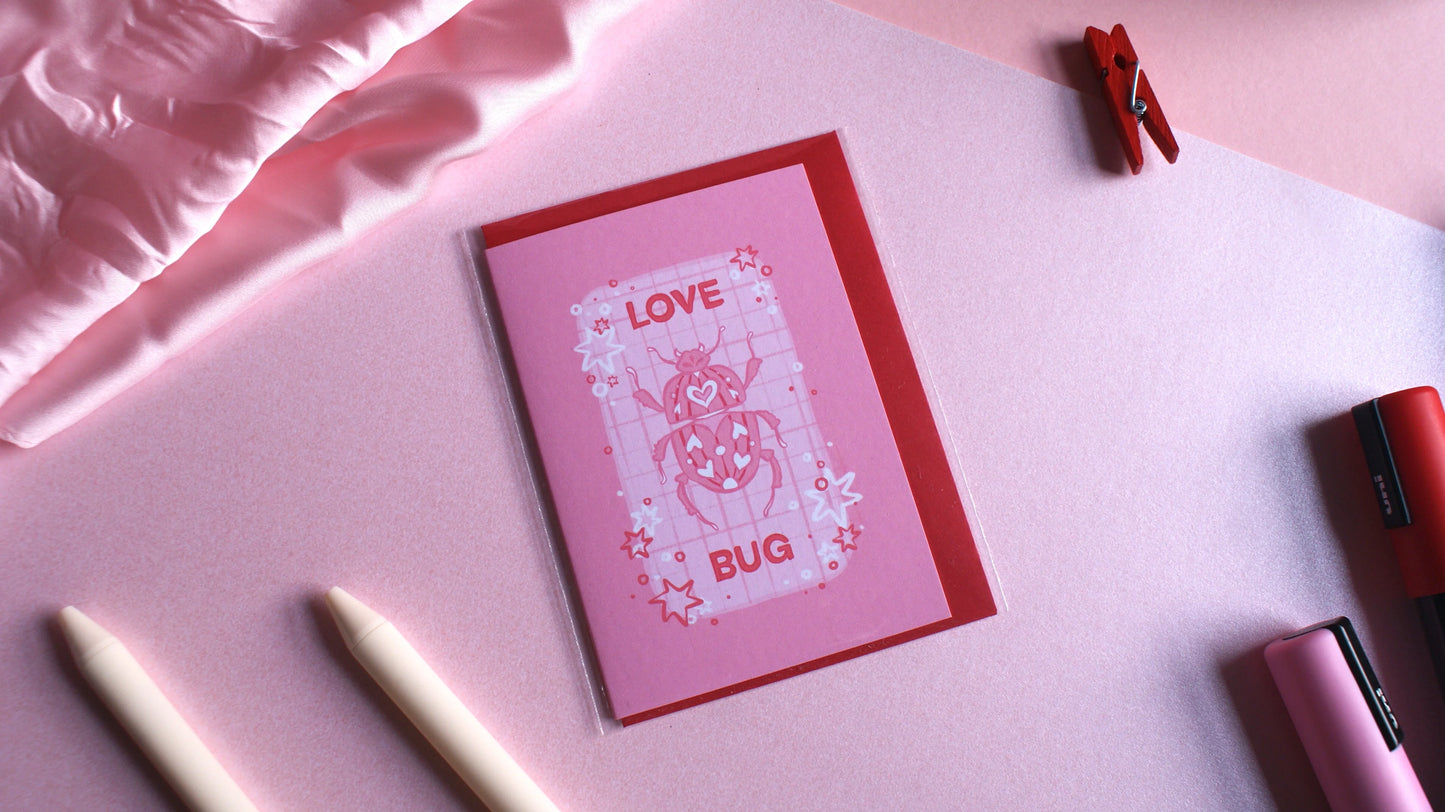 Love Bug - Mini Greeting Card