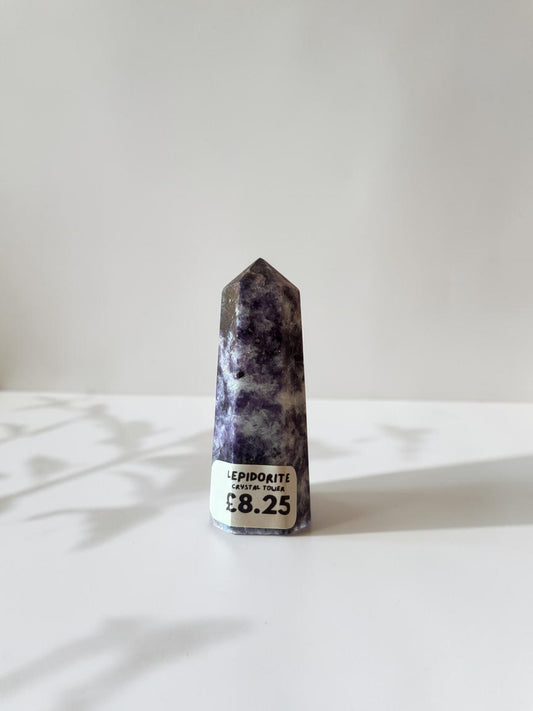 Lepidolite Crystal Tower