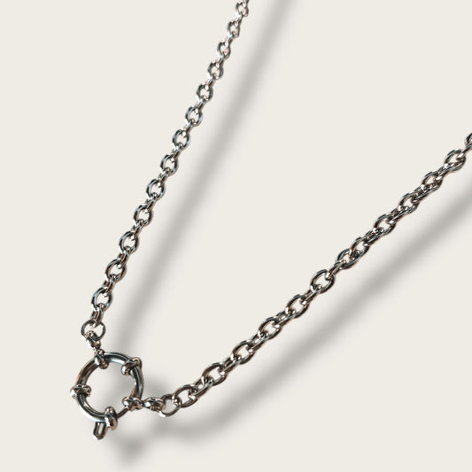 No.4 Necklace 1pc - Stainless Steel