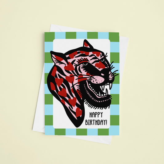 Birthday Tiger Greeting Card