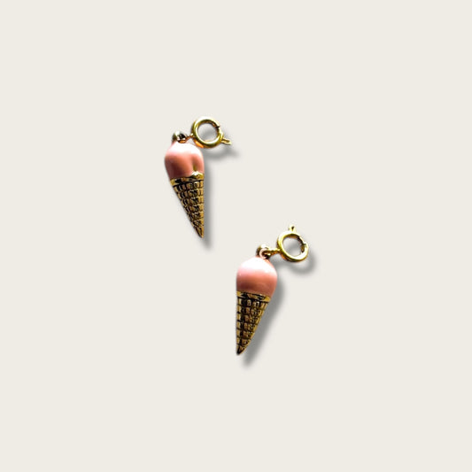 Ice Cream Charm 1pc - 18k Gold Plated