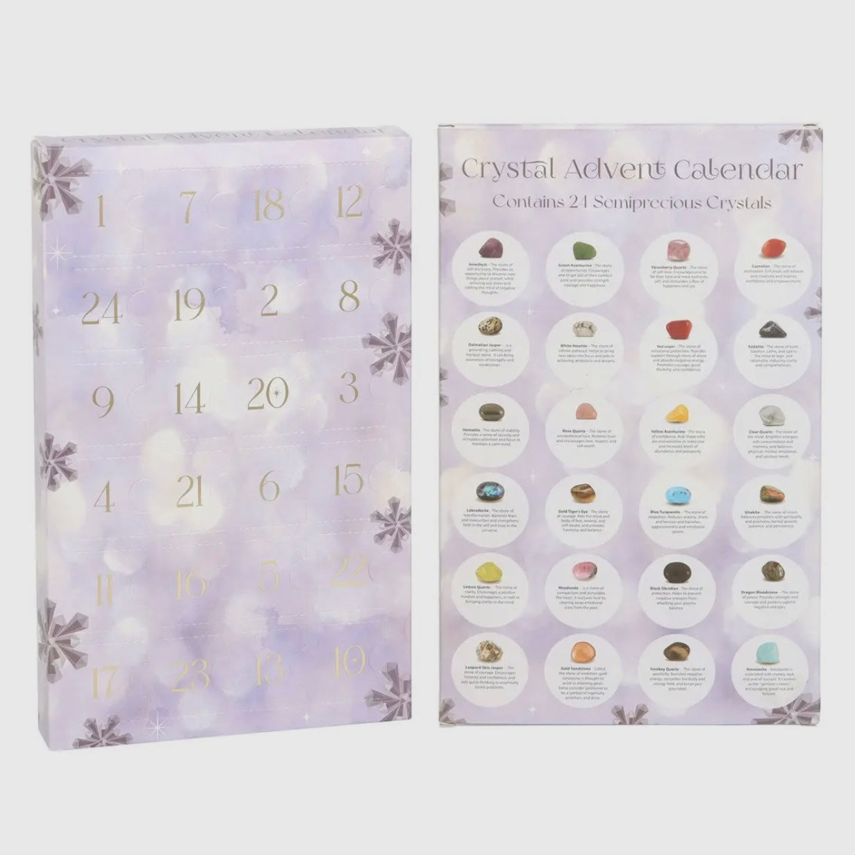 24-Day Gemstone Crystal Christmas Advent Calendar