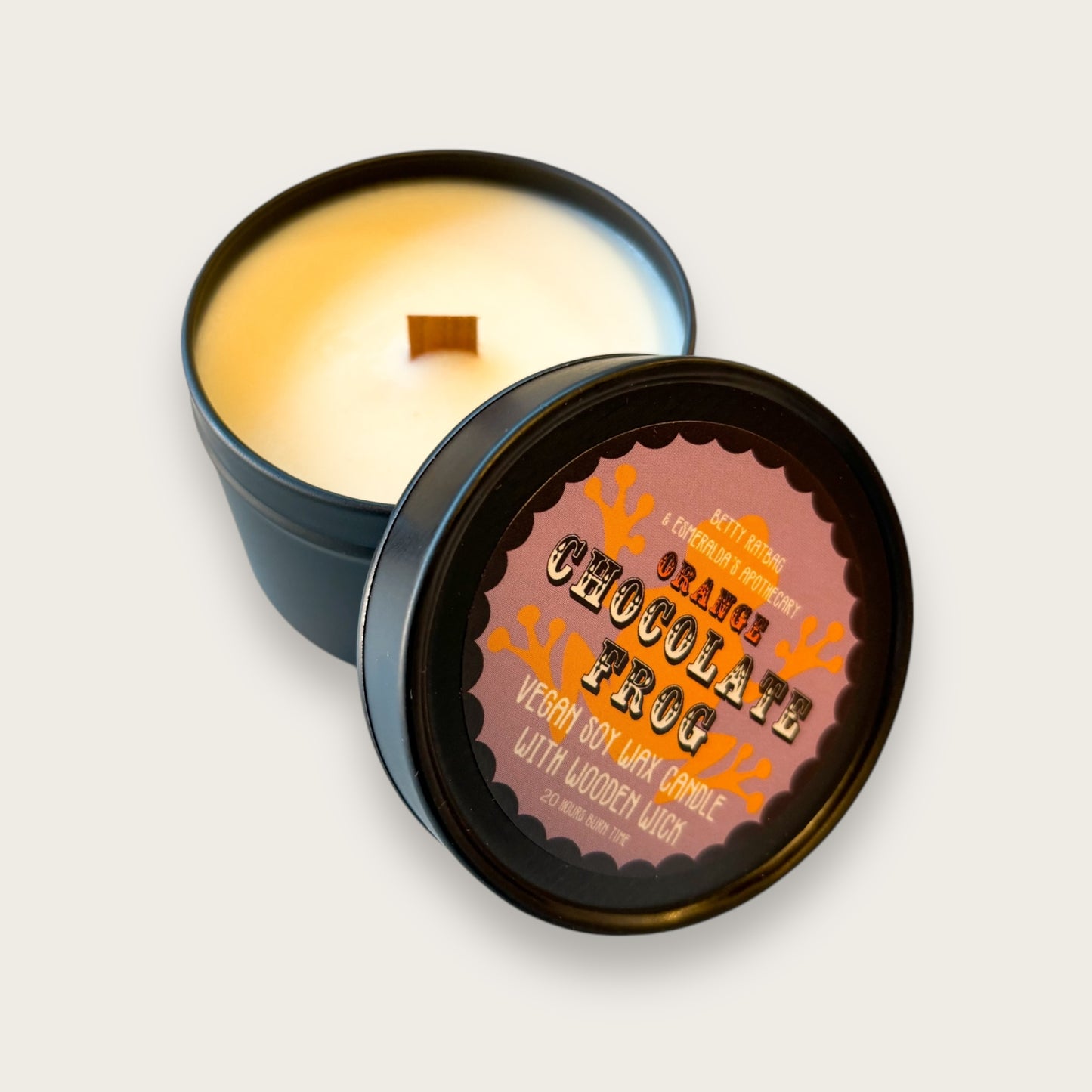 Orange Chocolate Frog Candle