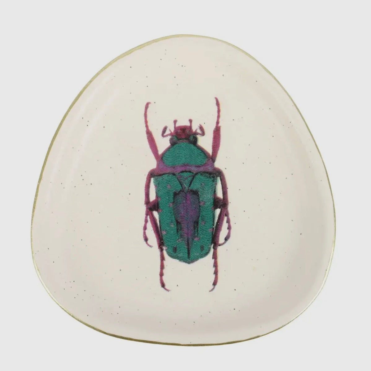 Beetle Ceramic Trinket Disk