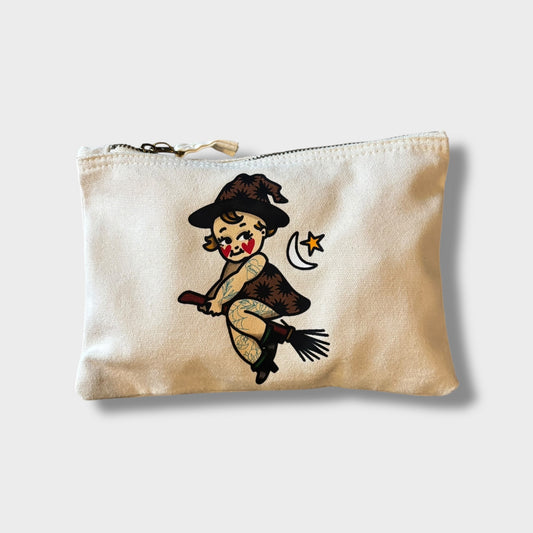 Witch Kewpie Canvas Pouch