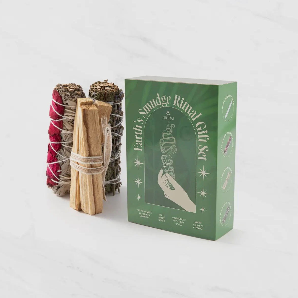 Smudge Ritual Gift Set - Cleanse, Ground & Uplift