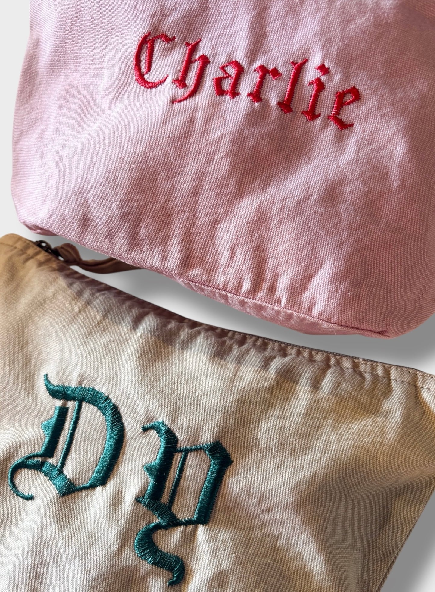 Custom Embroidered Pouch (Lettering Only)