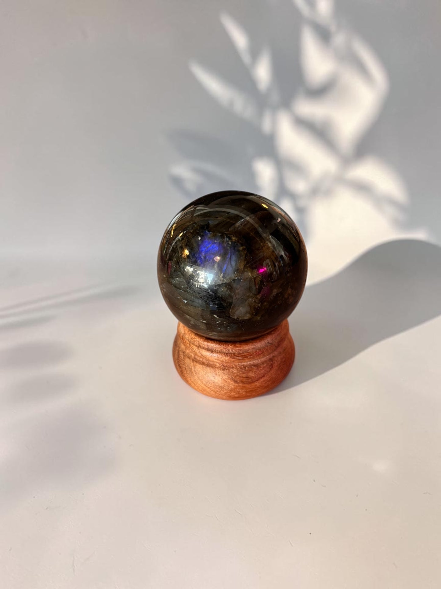 Labradorite Crystal Sphere with stand