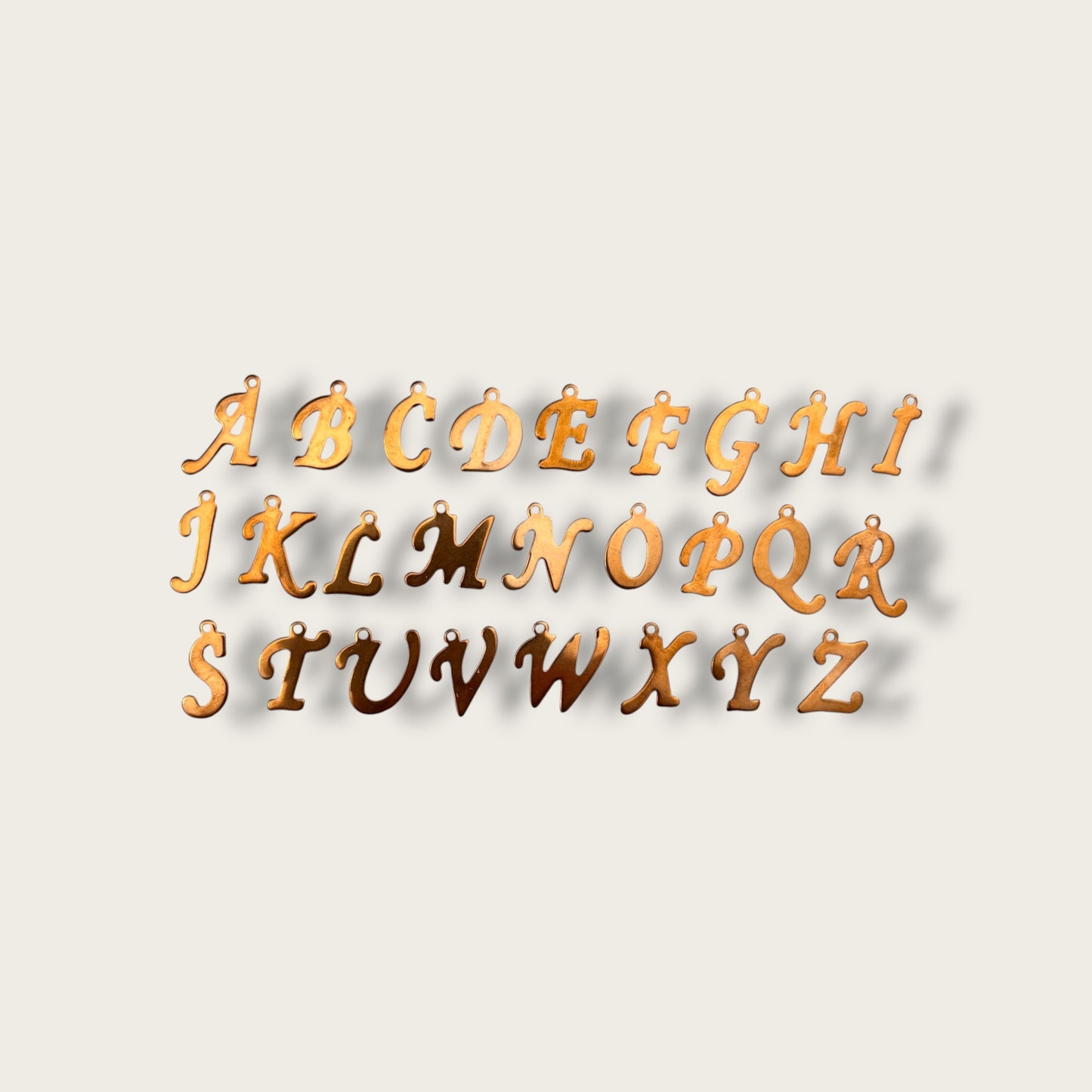 No.001 Charm 1pc - Gold or Silver Tone