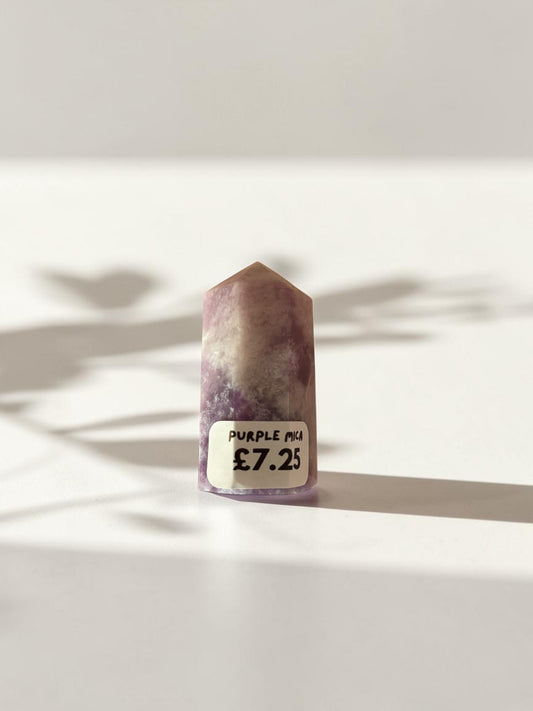 Purple Mica Crystal Tower