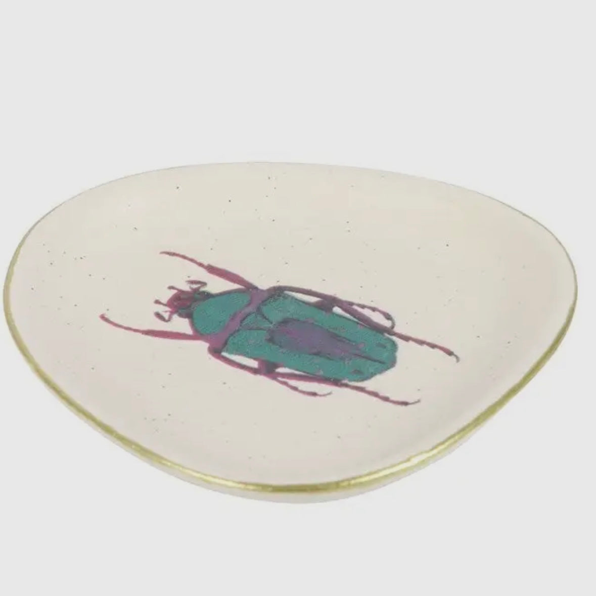 Beetle Ceramic Trinket Disk