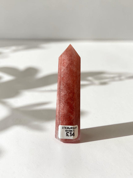 Strawberry Quartz Crystal Tower