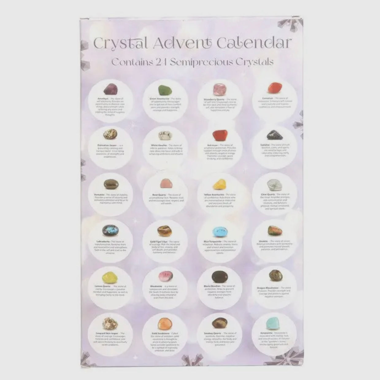 24-Day Gemstone Crystal Christmas Advent Calendar