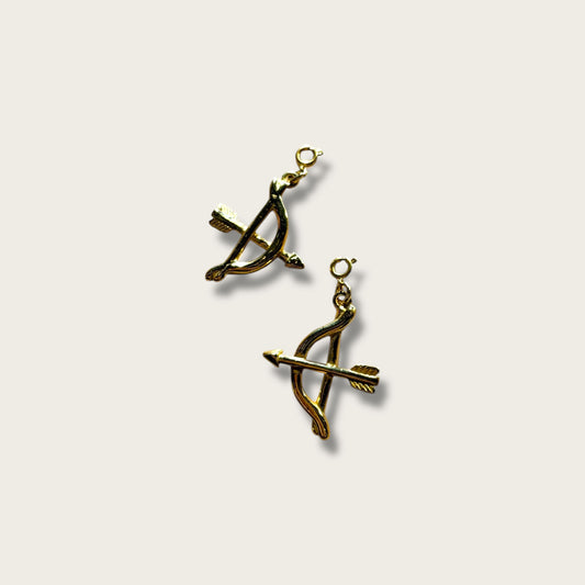 Bow And Arrow 1pc - 18k Gold Plated