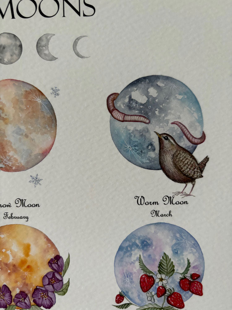 Full Moon Guide A4 Print