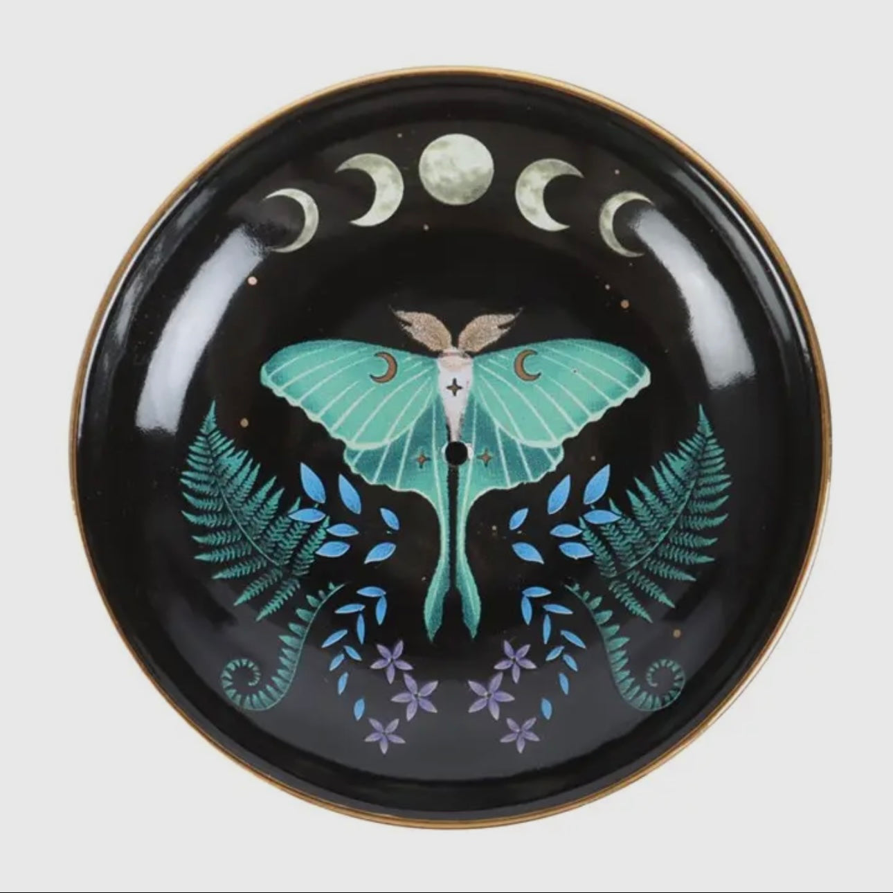 Luna Moth Ceramic Incense Plate