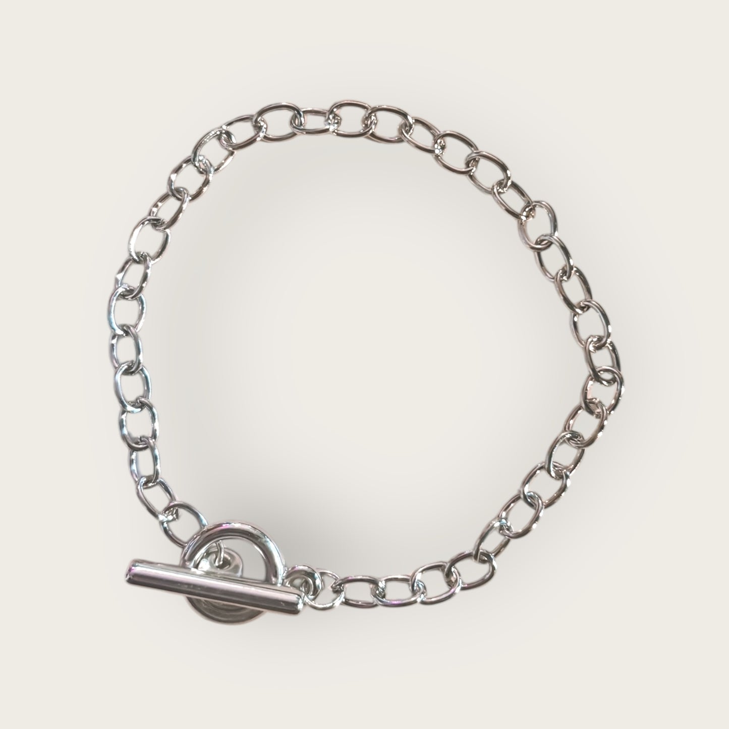 No.02 Bracelet 1pc - Silver Tone