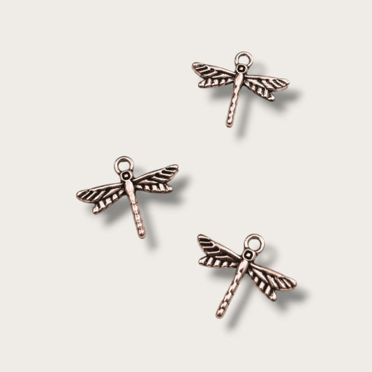 Dragonfly Charm 1pc - Silver Tone