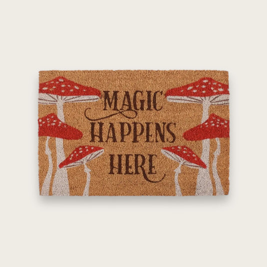 Magic Happens Here Doormat