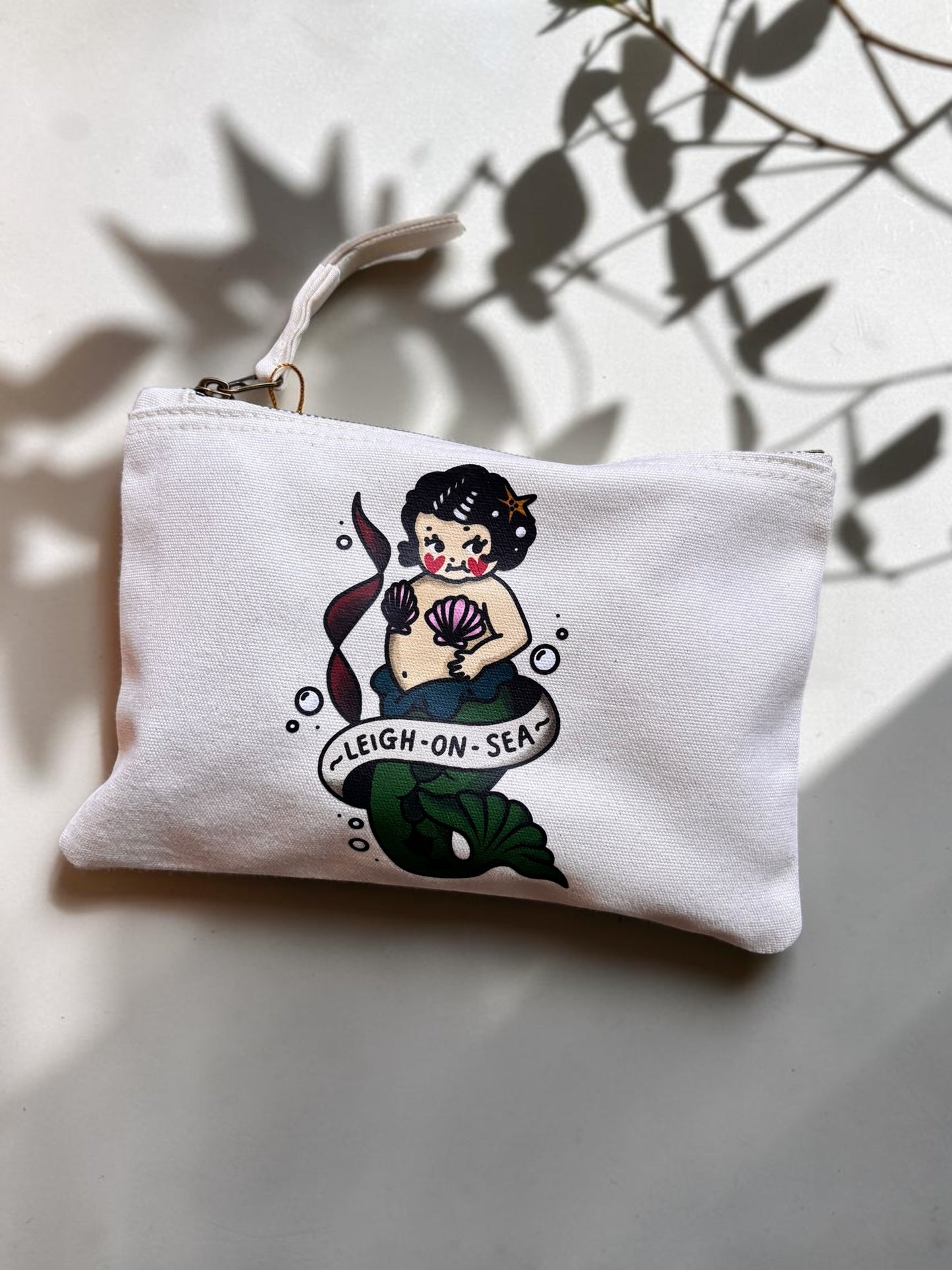 Mermaid Leigh-On-Sea Canvas Pouch