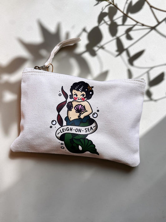 Mermaid Leigh-On-Sea Canvas Pouch