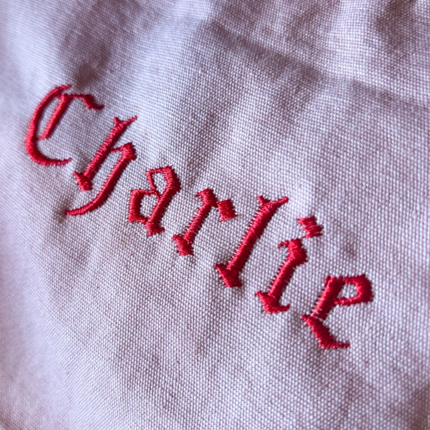 Custom Embroidered Pouch (Lettering Only)