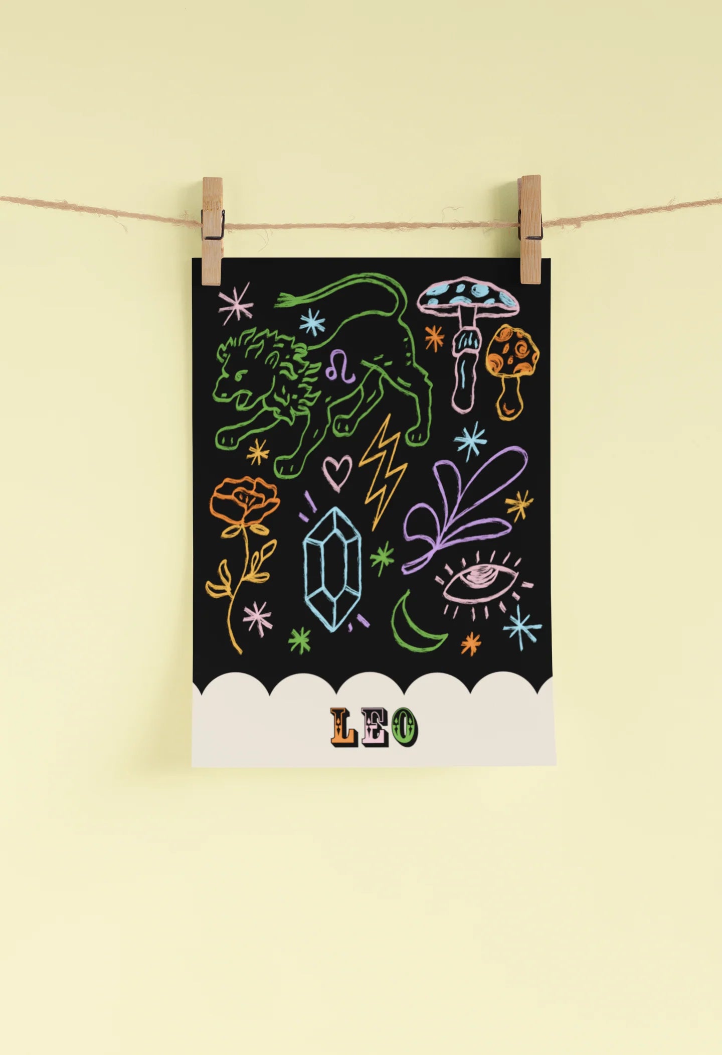 Zodiac Print A4