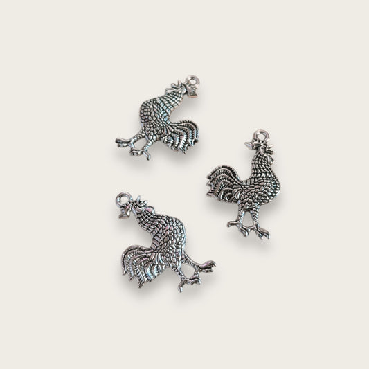 Cockrell Charm 1pc - Silver Tone