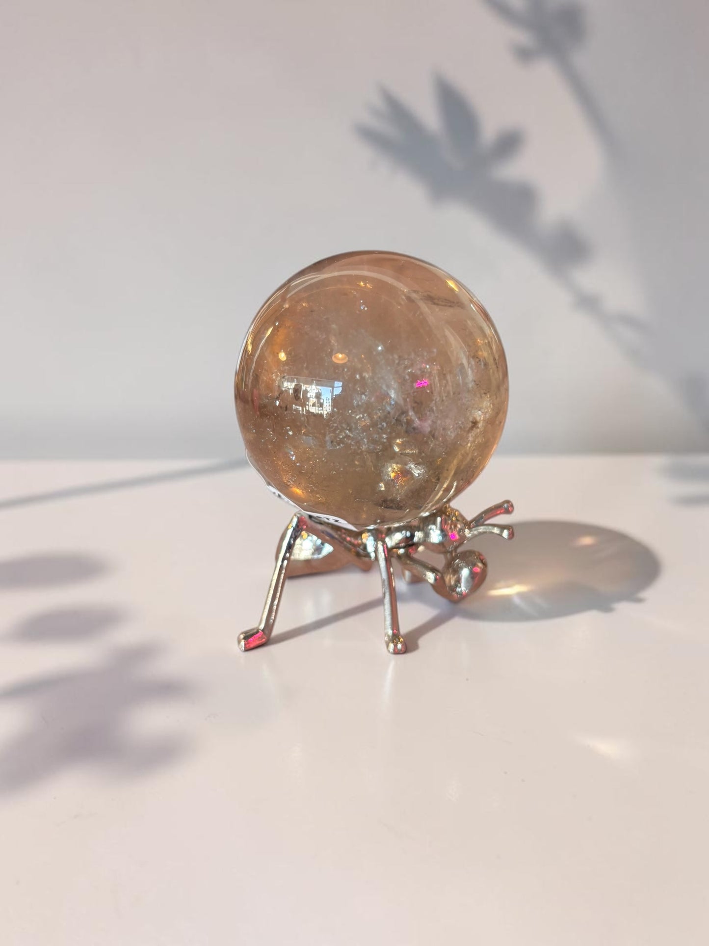Smokey Quartz Crystal Sphere with stand