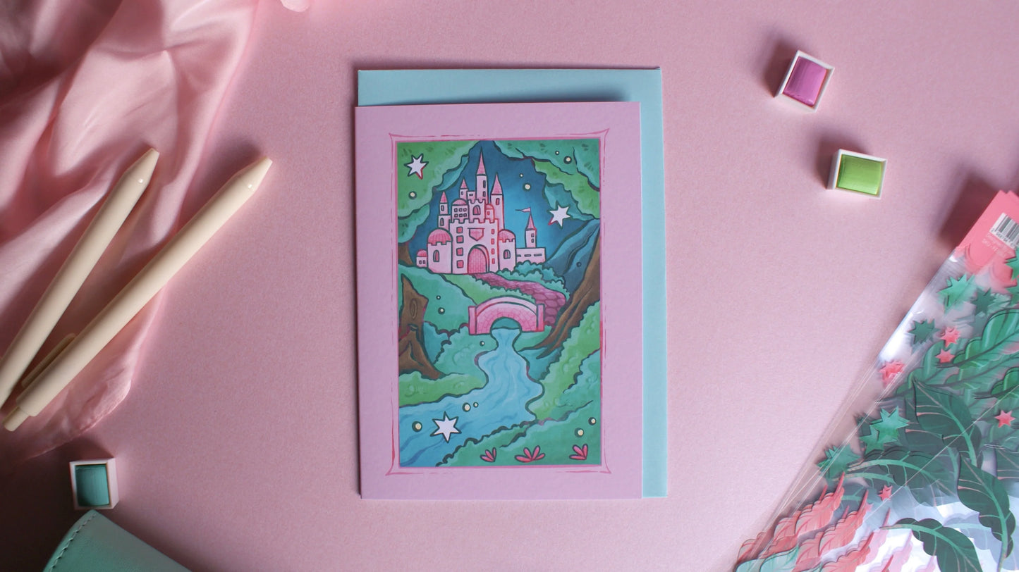 Whimsical Castle - Greeting Card