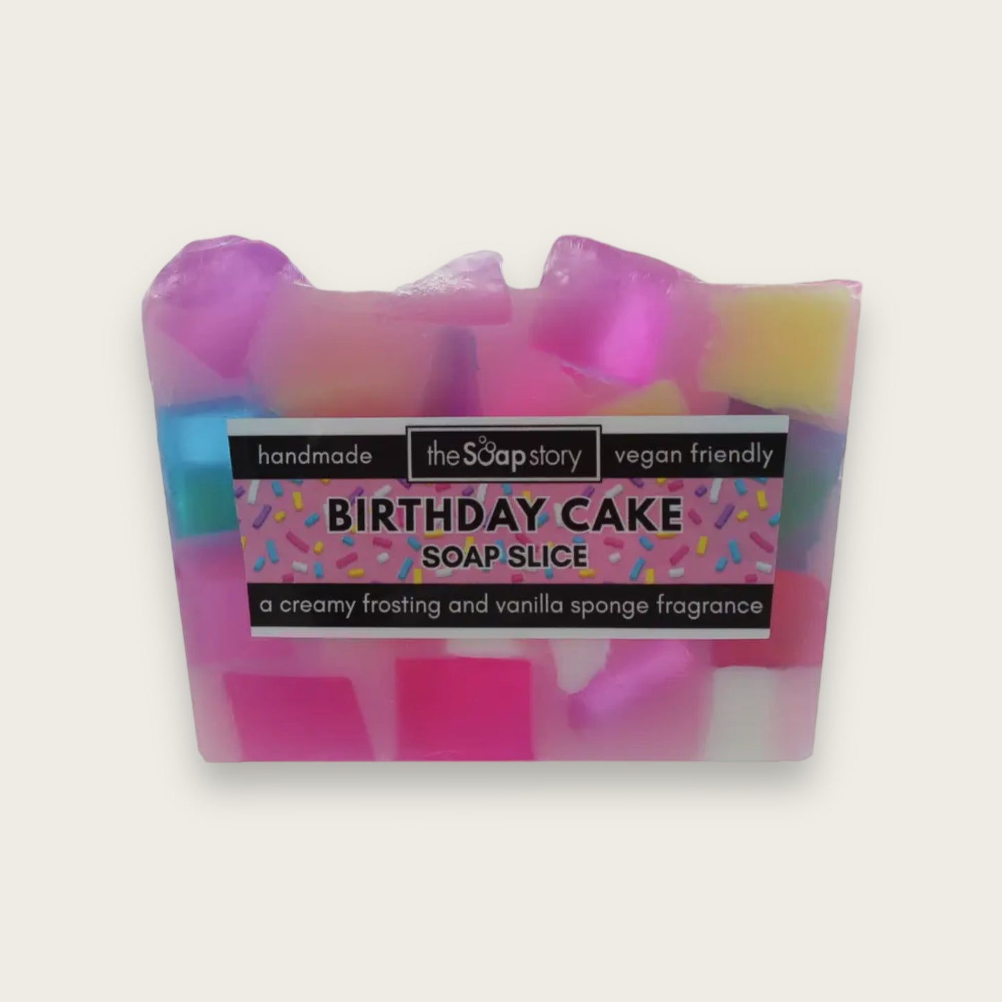 Birthday Cake Soap Slice